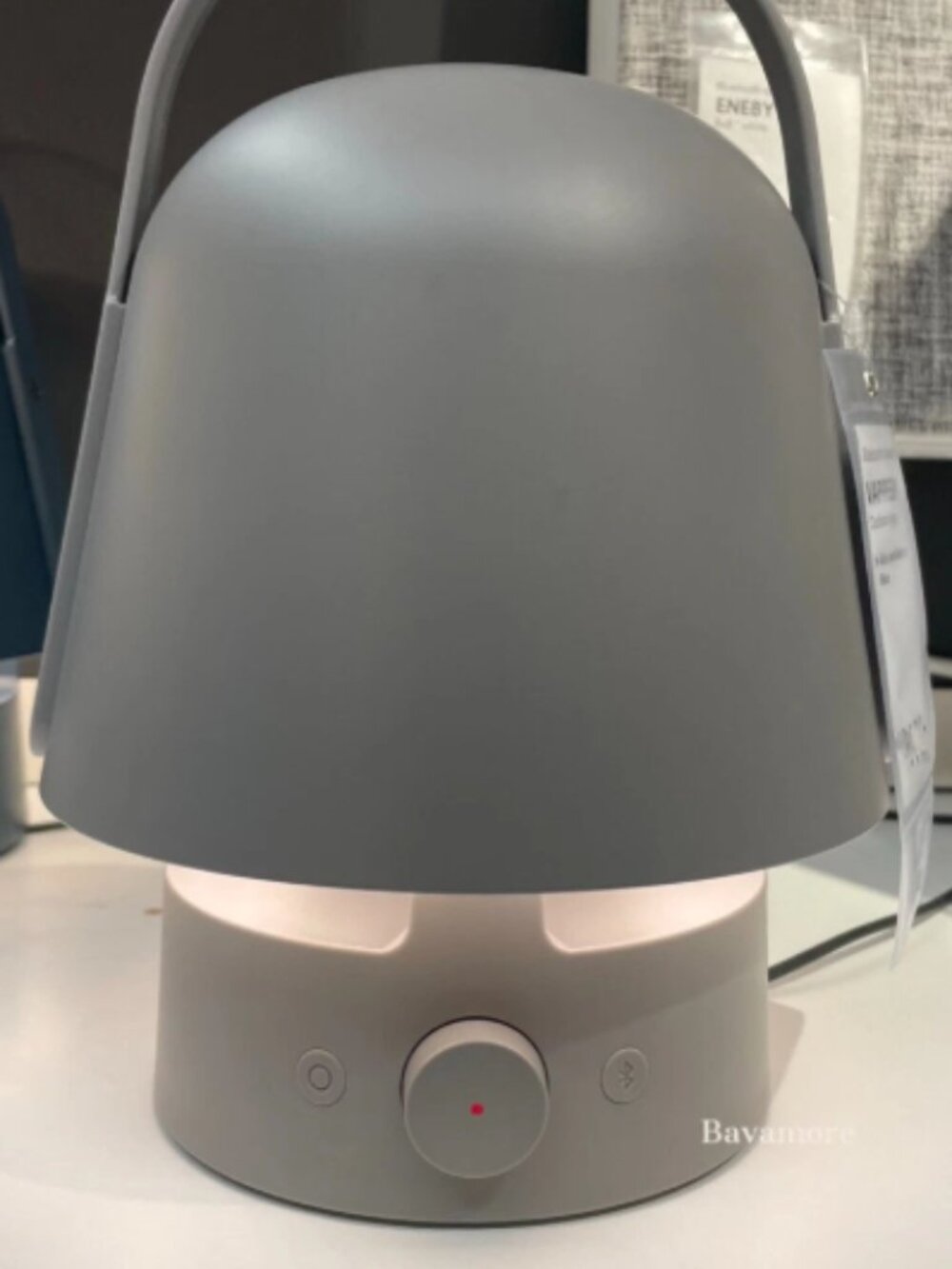 VAPPEBY 405.152.81 Bluetooth speaker lamp, outdoor/gray